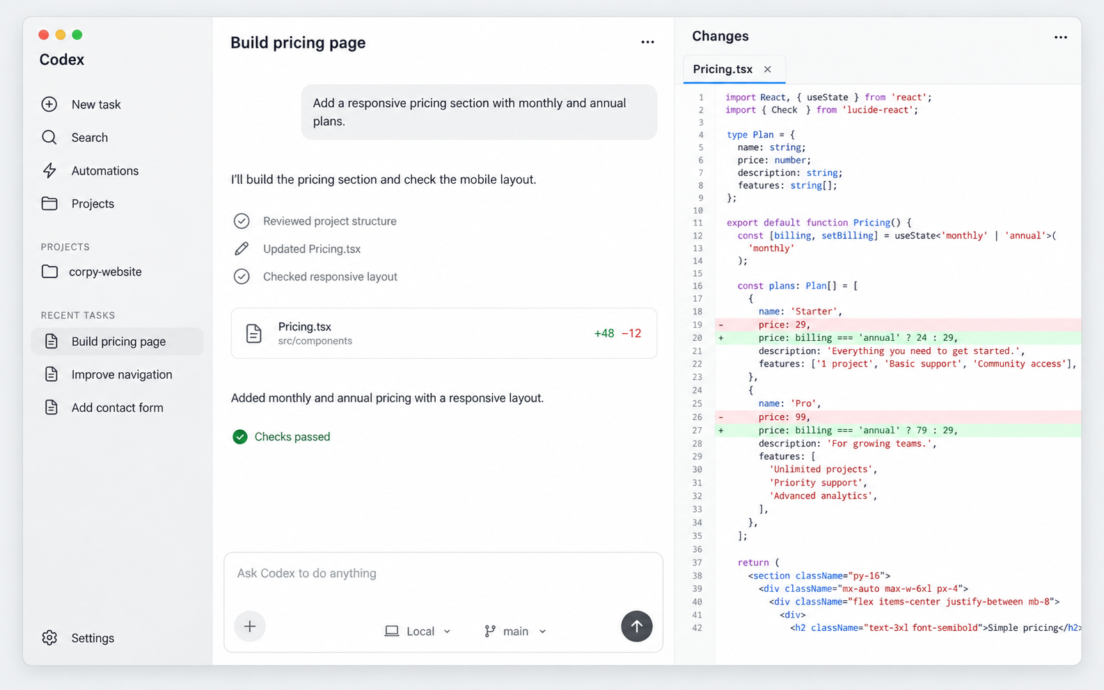Codex в ChatGPT Business